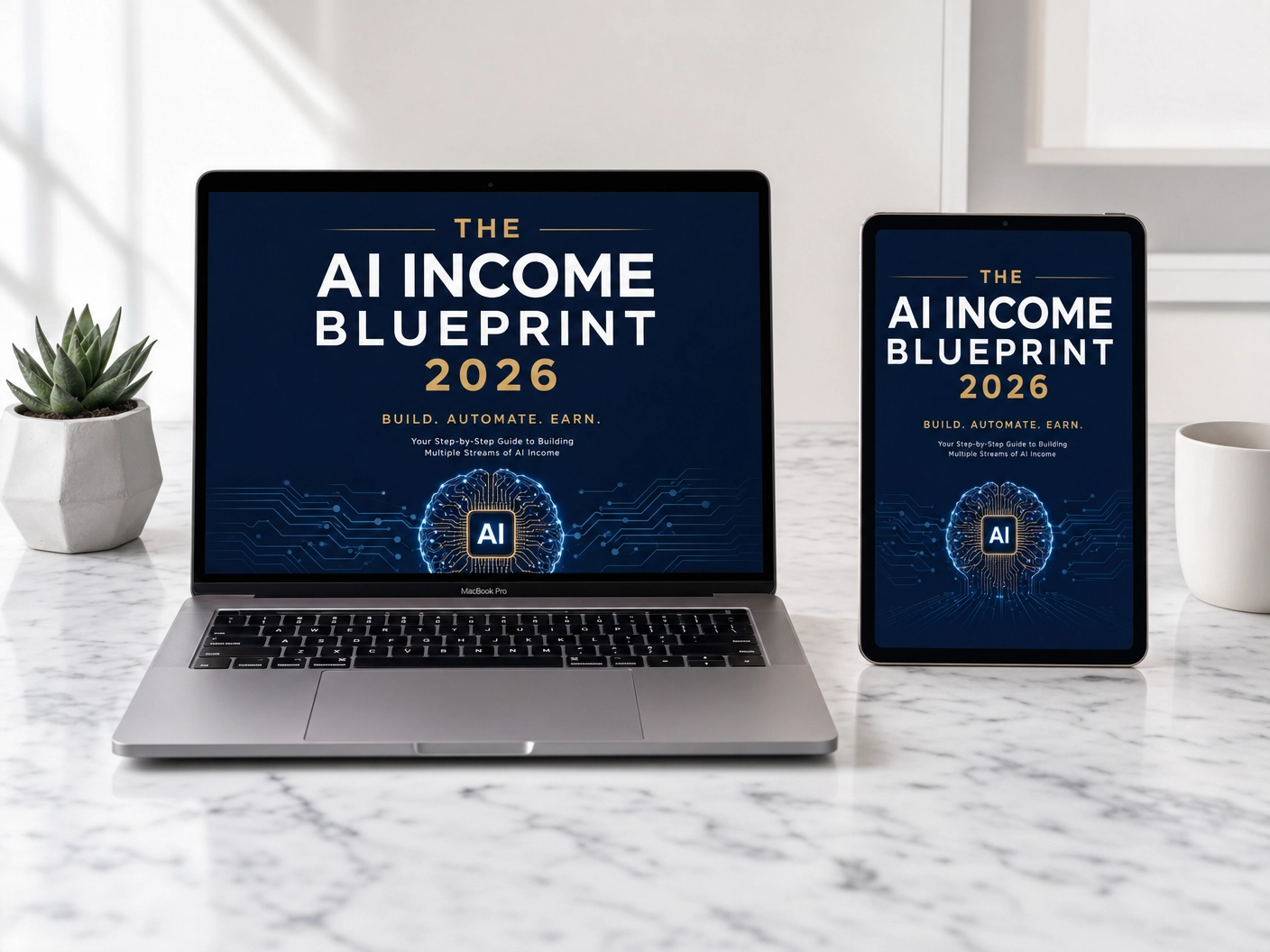 The AI Income Blueprint 2026 — Turn Free AI Tools Into a $1,000/Month Side Hustle (Digital Download)