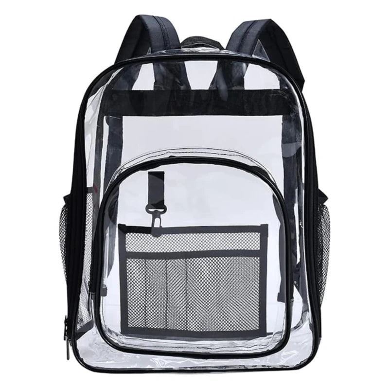 Clear Waterproof Backpack | Large Capacity Transparent School & Travel Bag