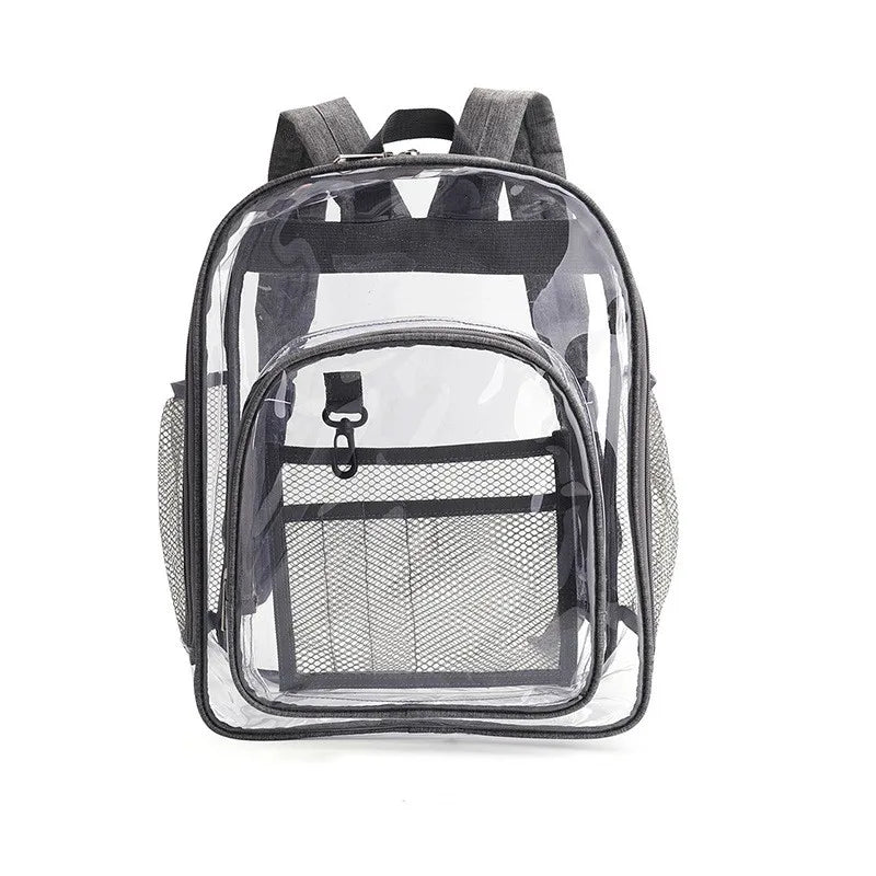 Clear Waterproof Backpack | Large Capacity Transparent School & Travel Bag
